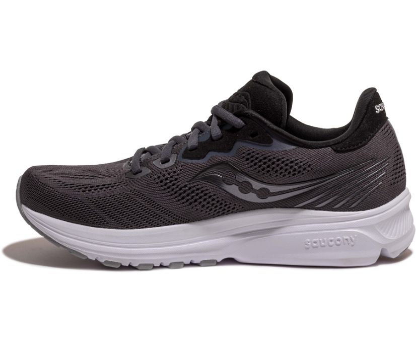 Saucony Ride 14 Wide Women's Running Shoes Grey / Black | AU 201LISH